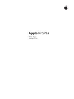 Apple ProRes