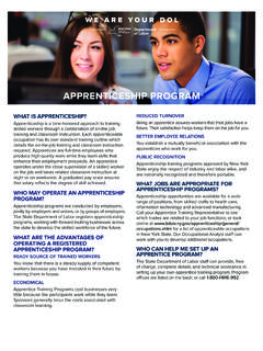 Apprenticeship Program - New York