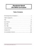 Standards-Based Life Skills Curriculum - OCALI
