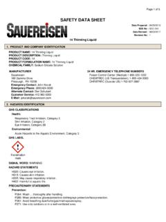 SAFETY DATA SHEET - Sauereisen