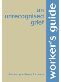an unrecognised grief worker’s guide