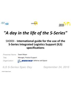 A day in the life of the S Series - ASD/AIA SX000i