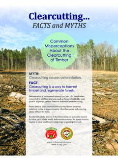 Clearcutting Facts and Myths - N.C. Forest Service