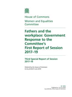 Fathers and the workplace: Government Response …