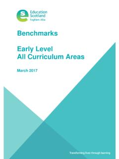 Benchmarks Early Level All Curriculum Areas