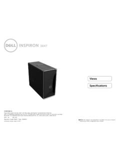 Inspiron 3847 Desktop Reference Guide - Dell