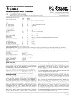 INSTALLATION AND MAINTENANCE INSTRUCTIONS Series