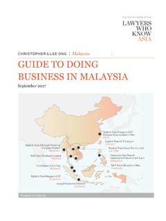 GUIDE TO DOING BUSINESS IN MALAYSIA - Christopher &amp; …