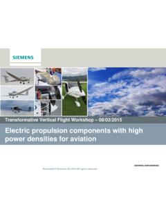 Electric propulsion components with high power densities ...