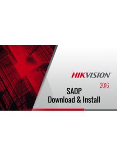 SADP Download &amp; Install - Hikvision USA
