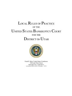 LOCAL RULES OF PRACTICE - United States District Court for ...
