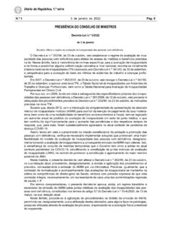 PRESID&#202;NCIA DO CONSELHO DE MINISTROS