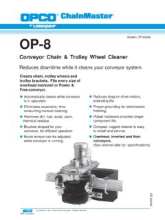 Conveyor Chain &amp; Trolley Wheel Cleaner - CENTRAL-LUBE