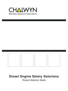 Diesel Engine Safety Solutions - Chalwyn
