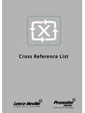 Cross Reference List - Prestolite Electric
