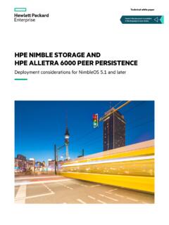 HPE Nimble Storage and HPE Alletra 6000 Peer Persistence ...