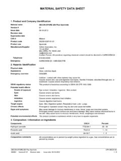 MATERIAL SAFETY DATA SHEET - American CleanStat