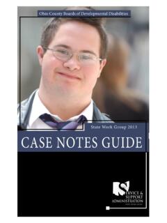 State Work Group 2013 CASE NOTES GUIDE