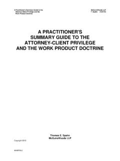 A PRACTITIONER'S SUMMARY GUIDE TO THE ATTORNEY …