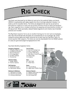 R i g C heCk - Centers for Disease Control and Prevention