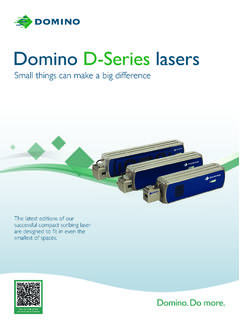 Domino D-Series lasers - Theodorou