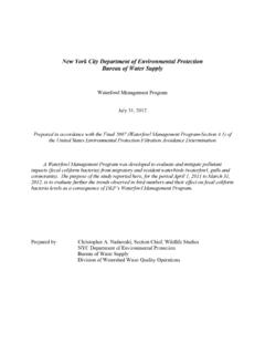 New York City Department of Environmental Protection ...
