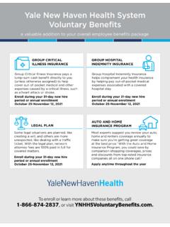 Yale New Haven Health System Voluntary Benefits