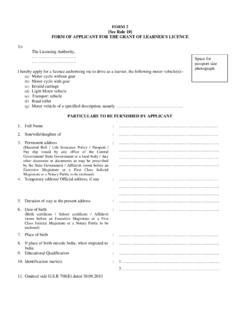 FORM 2 [See Rule 10] FORM OF APPLICANT FOR …