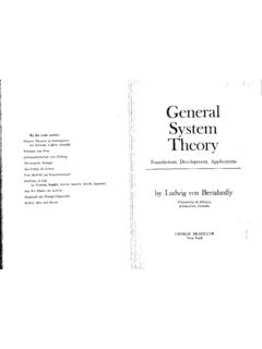 General System Theory - Monoskop