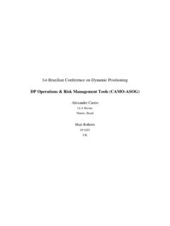 DP Operations &amp; Risk Management Tools (CAMO …