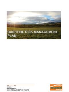 BUSHFIRE RISK MANAGEMENT PLAN - Essential Energy