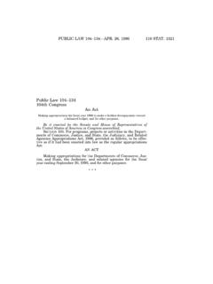 Public Law 104–134 104th Congress An Act