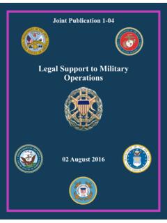 JP 1-04, Legal Support to Military Operations