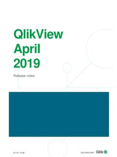 QlikView April 2019