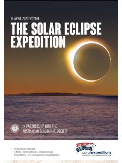 THE solar ECLIPSE EXPEDITION