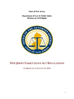 State of New Jersey Department of Law &amp; Public …