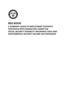 The Red Book 2020 - Social Security Administration
