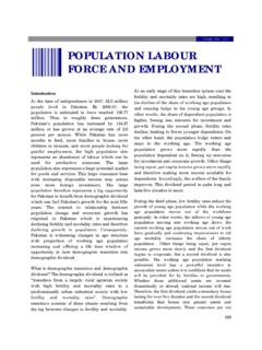 Chapter 13 POPULATION LABOUR FORCE AND …