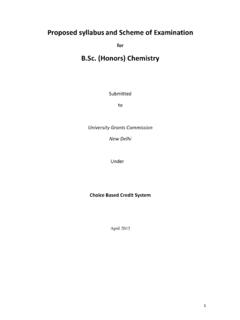 B.Sc.((Honors)(Chemistry( - UGC