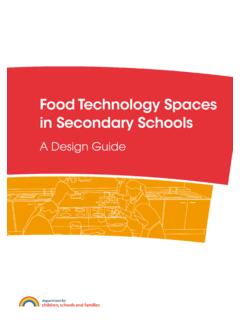 Food Technology Spaces in Secondary Schools