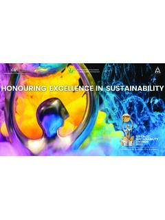 HONOURING EXCELLENCE IN SUSTAINABILITY
