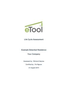 Life Cycle Assessment - eTool