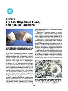 Fly Ash, Slag, Silica Fume, and Natural Pozzolans, Chapter 3