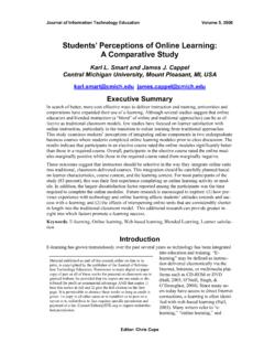 Students’ Perceptions of Online Learning: A Comparative …
