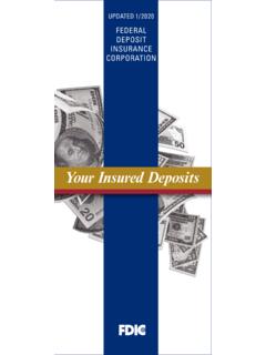FDIC: Your Insured Deposits