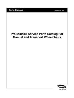 ProBasics&#174; Service Parts Catalog For Manual and Transport ...