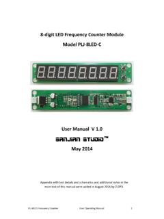 8-digit LED Frequency Counter Module Model PLJ-8LED-C