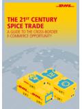 THE 21ST CENTURY SPICE TRADE - DHL | Global | English