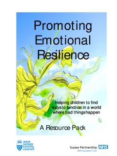 Promoting Emotional Resilience