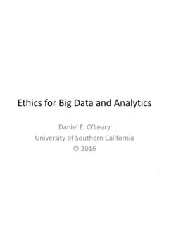 Ethics for Big Data and Analytics - Rutgers University